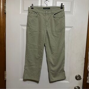 Lauren‎ Jeans Co. Ralph Lauren Capri Pants Women 4 Beige Flat Front